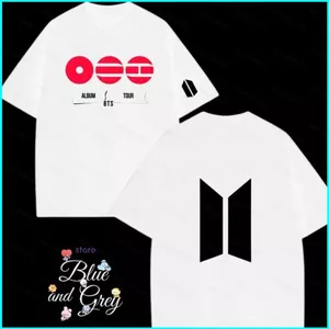 SY3 BTS 2026 LOGO ARMY người hâm mộ quà tặng Áo thun ngắn tay áo thun 110cm-6XL YS3