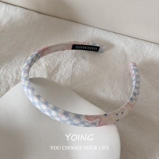 Yoing / Phiên bản Hàn Quốc Băng đô giảm tuổi dễ thương Vải hoa văn không đều Băng đô nữ