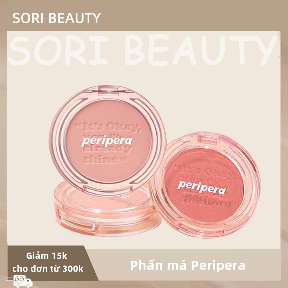 Peripera Cheek Blusher – Phấn Má Tươi Sáng, Mềm Mịn & Dễ Tán
