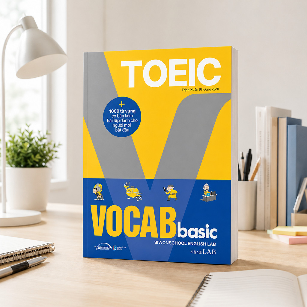 Sách - Toeic Vocab Basic - 1000 Từ Vựng Cơ Bản Kèm Bài Tập Dành Cho Người Mới Bắt Đầu (Gamma Books)