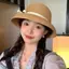 HFSHY Thanh Lịch Hepburn Nữ Đi Biển Che Nắng Mũ Thời Trang Mùa Hè Retro Mũ Nơ Người Cá Mũ VN