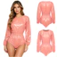 Nyeemya Nữ Chống Thấm Nước Tã Trên Body Dài Tay Co Giãn Eo Nút Đáy Chân Một Mảnh Leotard Thích Ứng Nhu Cầu Đặc Biệt Quần Áo