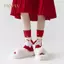 PNPIA- 1 Cặp Ông Già Noel Dễ Thương Cây Giáng Sinh Cotton Stoings Giáng Sinh Từ Hút Tay Trong Tay Sos Unisex Cầm Tay Dài Sos