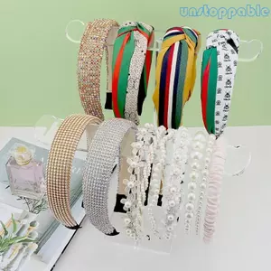 Unstop * Giá sắp xếp trang sức Giá đỡ băng đô cho bé gái Phụ nữ trưng bày và hộp đựng đồ cho tóc A