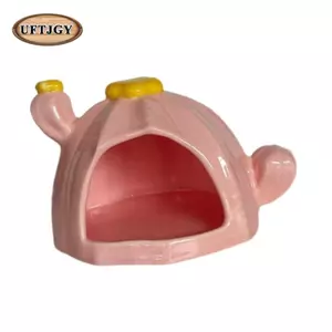 Gốm Hamster Nhà Bát Ăn Thức Ăn Chắc Chắn Dễ Thương Hamster Tổ Nơi Trú ẩn Cho Gerbils Chuột Nhím Thú Cưng Nhỏ Ferret