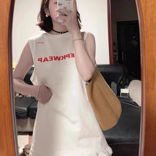 Áo không tay phong cách Hàn Quốc ngọt ngào, dáng rộng preppy phù hợp mùa hè