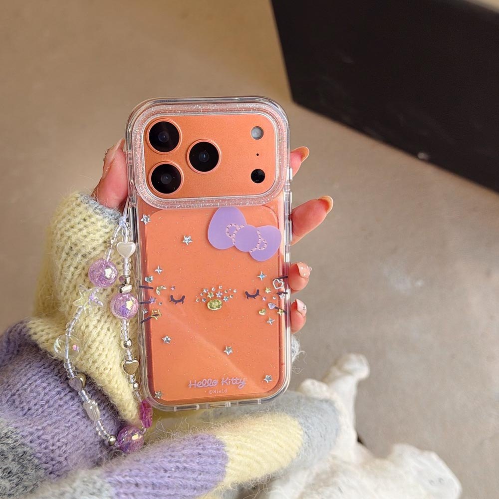Ốp lưng cứng trong suốt Tương thích với iPhone 13 14 14Pro 14ProMax 15 15Pro 15ProMax 16 16Pro 16ProMax 17 17Pro 17ProMax Ốp họa tiết màu tím