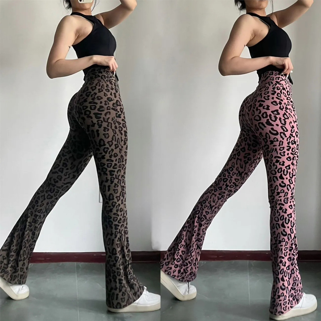 Milyfashion Da Báo In loe Hot Girl Quần Thường Ngày Phong Cách Mới Cao Cấp Bụng Ôm Hơn Nhìn Lau Drape Quần Cá Mập