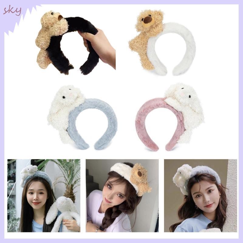 Mũ đội đầu hoạt hình bầu trời lông ngộ nghĩnh