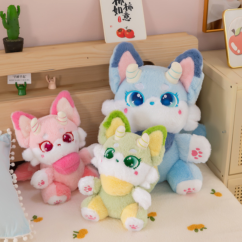 Gấu Bông Tiểu Quỷ Hồ Ly Nina Cao Cấp 35/50cm, Quà Sinh Nhật Cho Bé, Bạn Gái, Trang Trí Phòng Siêu Đáng Yêu