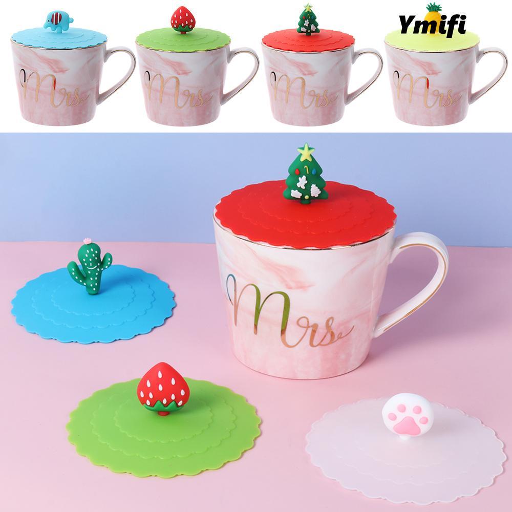 YMIFI Silicone Cup Cover Dễ Thương Trà Cà Phê Nắp Nắp Chống Rò Rỉ