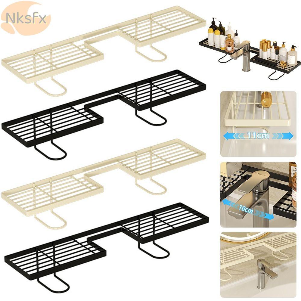 Kệ quầy phòng tắm NKSFX, Kệ trang điểm phòng tắm hạng nặng 50 / 60cm, Kệ vòi thoát nước rỗng chống trượt