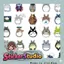 Set Sticker Bé gấu totoro Ghibli Chống Nước Dán Laptop Vali Mũ Bảo Hiểm Sổ Tay