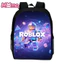 Ba lô trẻ em in họa tiết trò chơi ROBLOX Túi đi học trẻ em nhẹ hợp thời trang 12 inch