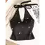 Hot Girl Slim-fit Đính Hạt Dây Camisole Nữ Dây Lưng Thiết Kế Ren Độc Đáo Không Tay Pure Desire Đáy Top26031103