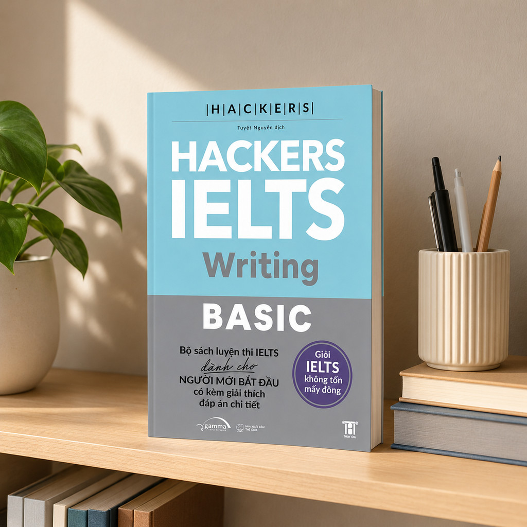 Sách – Hackers IELTS Basic Writing – Phù Hợp Cho band 3.0–5.5 Kèm Lời Giải Chi Tiết (Gamma Books)