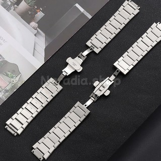 19,5x27mm cho Hublot Bigbang Thép Không Gỉ Dây Đeo Đồng Hồ Bướm Khóa Mờ Kim Loại Dây Đeo Đồng Hồ Nam Nữ Kinh Doanh Dây Đeo Tay