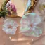 Organza Scrunchies Nữ Co Giãn Tóc Hàn Quốc Thanh Lịch Đuôi Ngựa Giá Đỡ Cao Su Dây Buộc Phụ Kiện Tóc