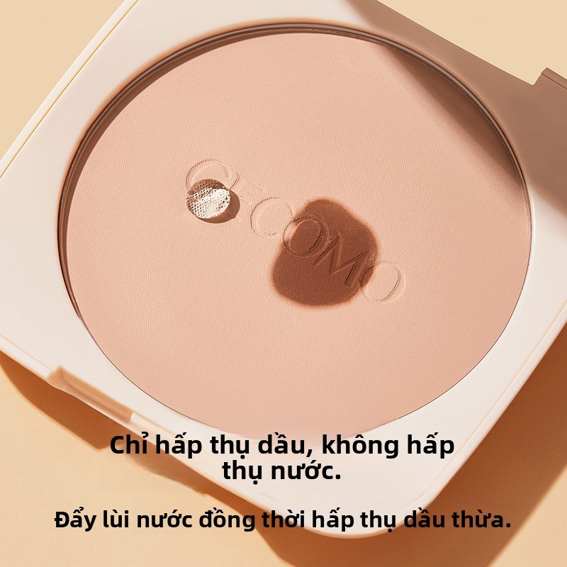 Phấn nén GECOMO - 【Hiệu ứng mịn ảo】, lì tự nhiên, che khuyết điểm, giữ nền lâu, hoàn thiện lớp trang điểm