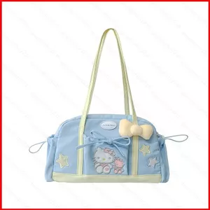 GC2 Sanrio HELLO KITTY Túi Đeo Vai Cầm Tay Thời Trang Đa Năng Dung Tích Lớn Hoạt Hình Ngọt Ngào KT Túi Tote CG2