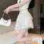 PNPIA- Chấm Bi Một Dòng Váy Mùa Hè Nữ Cao Cấp Ren Chi Tiết Váy Ngắn Thời Trang Hàng Ngày