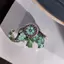 PNPIA- Kim Cương Giả Voi Thổ Cẩm Dành Cho Nữ Phong Cách Retro Động Vật Xòe Trang Sức Pin Phụ Kiện Thời Trang Cho Đảng Hoặc Hàng Ngày