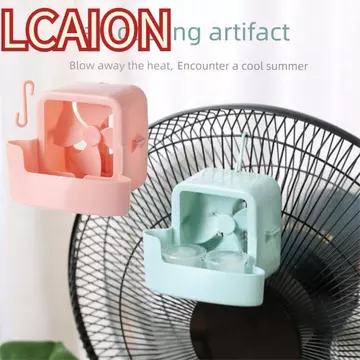 LCAION 1 Bộ Dụng Cụ Làm Mát Quạt, Thêm Đá Viên Phụ Kiện Làm Mát Quạt Làm Mát Nhanh, Chức Năng Di Động Với 4 Cốc Đá Bộ Dụng Cụ Quạt Có Thể Tái Sử Dụng Quạt Dao Động