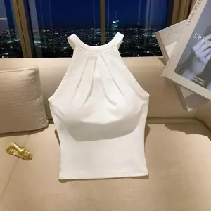 Phong Cách Cay Ngọt Ngào Thiết Kế Phong Cách Hàn Quốc Sense Niche Camisole Nữ Mùa Hè Phong Cách Mới Cạo Vai Dây Đeo Bên Ngoài Đeo Ren Mỏng Mỏng Slim fit Tính Khí Gợi Cảm Không Tay Thiết Kế Hàng Đầu Sense Niche Phong Cách Nóng Hàng Ngày Mặc Quần Áo Nữ