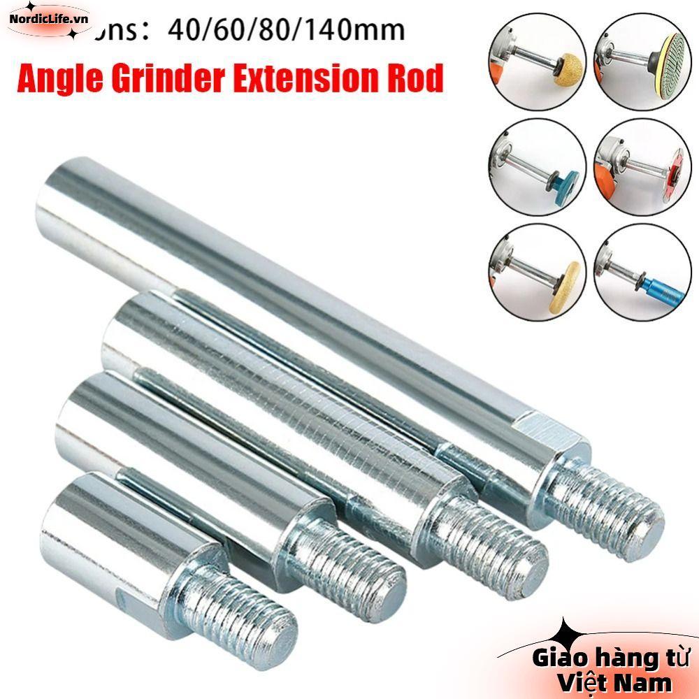 NORDICLIFE 1 Thanh Nối Dài, Phụ Kiện Đánh Bóng M10 Ren Máy Mài Góc Adapter Rod, Dành Cho Model 100 125 Máy Mài Góc 40 / 60 / 80 / 140mm Trục Mài Kết Nối Thanh Kết Nối