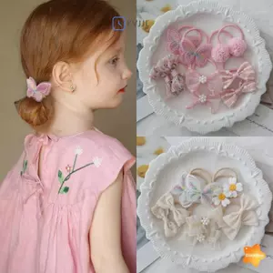 10 Cái / lốc Dễ Thương Trang Trí Tóc Trẻ Em Hợp Thời Trang Handmade Bóng Co Giãn Dây Buộc Tóc Mũ Đáng Yêu Kẹp Tóc Phụ Kiện Cho Bé Gái Mới