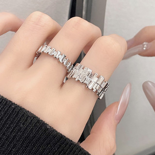 [Khuyến nghị của cửa hàng] Thiết kế phong cách mát mẻ Nhẫn mở nữ Thời trang Kết cấu thời trang Cao cấp Niche Index Finger Ring 5.17