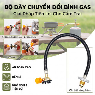 Bộ sang chiết gas mini có van ngắt Van nạp gas nối trực tiếp,Tích hợp ngắt