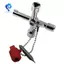 Bộ chìa khóa tủ điều khiển-Universal Square Tam giác 10 chiếc Công tắc chìa khóa 4in1 cho máy đo điện nước Thang máy tản nhiệt
