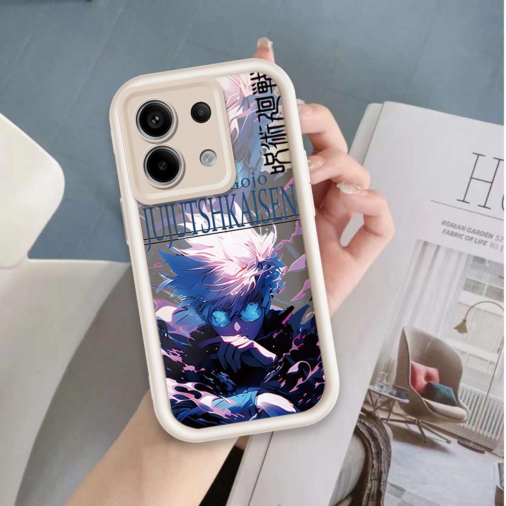 Ốp Lưng Cho Redmi Note 13 Pro 4G 5G POCO M6 Pro 4G Hoạt Hình Silicon Nghệ Thuật Mềm Vỏ Điện Thoại TPU Jujutsu Kaisen Học Sinh Nam Thời Trang Mắt Thiên Thần Mặt Sau Chống Sốc