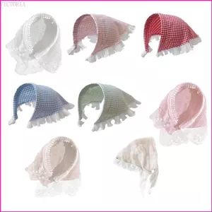 VIC Pháp Tam Giác Ren Mũ Hijab Cho Nữ Tích Hợp Headwrap Bandana Mục Vụ Thanh Lịch Thoải Mái Tóc Truy Cập