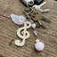 FUHUIOT Music Note Móc Khóa, Chất Liệu Acrylic Chấm Bi Họa Tiết Ita Túi Charm, Họa Tiết Sọc Dễ Thương Hình Ngôi Sao Sáng Tạo Hoạt Hình Chìa Khóa Túi Mặt Dây Chuyền