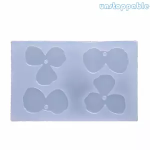 Unstop * Khuôn Silicon Cánh Hoa DIY Nhựa Bông Tai Trang Sức Mặt Dây Chuyền Khuôn Chống Dính