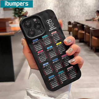 Ốp Điện Thoại Ibumpers Thanh Lịch 2026 Màu Đen Phong Cách Lịch Thẩm Mỹ Silicon Mềm Cao Cấp Vỏ Chống Sốc Cho iPhone 11 12 13 14 15 16 17 Pro Max IP 7 8 Plus Iphon X XS XR Xs max