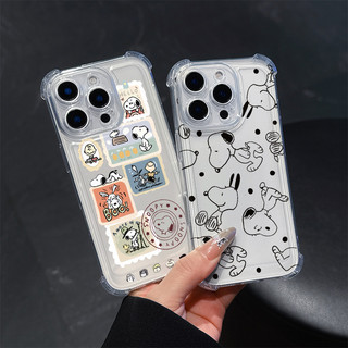Ốp Điện Thoại Snoopy Dễ Thương Cho OPPO A6 A3 Pro A5 A3X A5X A57 A77S A78 A58 A60 A5S Reno 8T 5G Vỏ Điện Thoại Di Động Túi Khí Góc Bảo Vệ Camera Silicon Sang Trọng