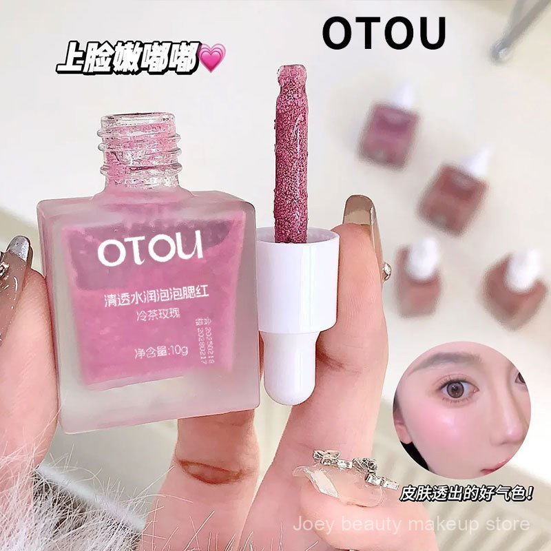 OTOU Bubble Liquid Blush Tăng cường độ ẩm lâu trôi Da Phong cách Hàn Quốc Pure Desire A8UF