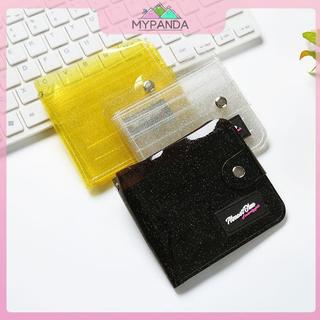 MYPANDA 1 Long Lanh Business ID Cards Túi Ví PVC Trong Suốt Thẻ Ảnh Ví Dành Cho Nữ Cô Gái Túi Đựng Thẻ Tín Dụng Trong Suốt.
