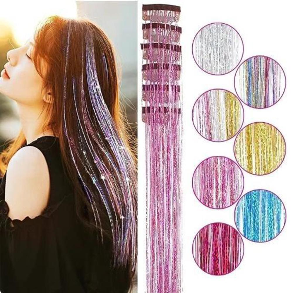 Kẹp Ruy Băng Sáng Bóng với Tinsel Lấp Lánh - Tăng Khối Lượng và Chiều Dài Ngay tức thì