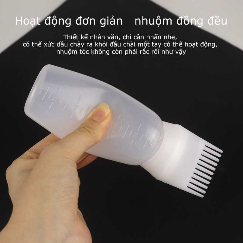 M6B Chai nhựa 120ml đựng thuốc nhuộm tóc thời trang tiện dụng dành cho nữ