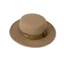 ESSENCEH Top Hat dành cho nữ, Mũ nỉ phẳng thanh lịch trang trọng, Có thể điều chỉnh Retro Vành rộng Mũ Fedoras Lễ hội đám cưới