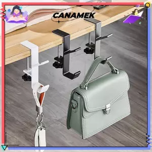 CANAMEK Có Thể Điều Chỉnh Để Bàn Cạnh Móc Tai Nghe Chơi Game Móc Treo Bàn Ba Lô Lưu Trữ Móc Giá Đỡ Đấm-free Nhà Tổ Chức Văn Phòng CSF