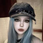 Mũ nồi Harajuku MERIGGIARE, Phụ kiện thời trang dạo phố hình bát giác Mũ Gothic Gothic, Y2K Thời trang thường ngày Grunge Chic Mũ nồi nam nữ Gothic Subculture