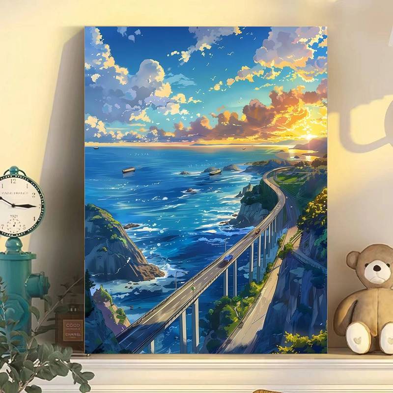 Miyazaki Hayao anime Phong Cảnh Mùa Hè Chữa Bệnh Giá Trị Cao ins Phòng Khách Tranh Trang Trí Cao Cấp Trang Trí Nhà Cửa Tranh Vải