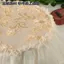 YHMBY3949 Bowen Vải Bơm Xô Nắp Nước Nguyên Chất Khoáng Xô Sấy Ren Máy Đựng Nước Chống Bụi Khay Có Thêu
