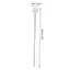 SMILE 100 Chiếc Corsage Pins, Đầu Tròn Ngọc Trai Trắng Chân, Đồ Trang Trí Giả Ngọc Trai Bó Hoa Chân Trang Trí Đám Cưới