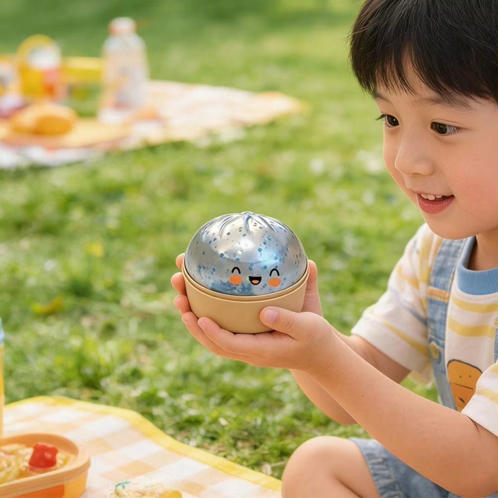 LOMBARDY Bánh bao Squishes, Quả bóng cảm giác cầu vồng khổng lồ, Mô phỏng hình bánh bao lấp lánh Đồ chơi Squishy mềm dễ thương Quà tặng trẻ em